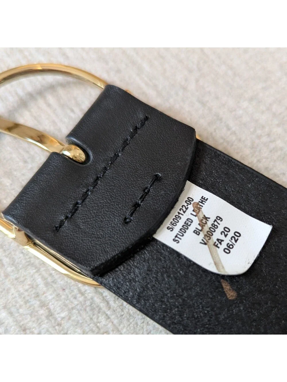 Banana Republic studded split leather belt